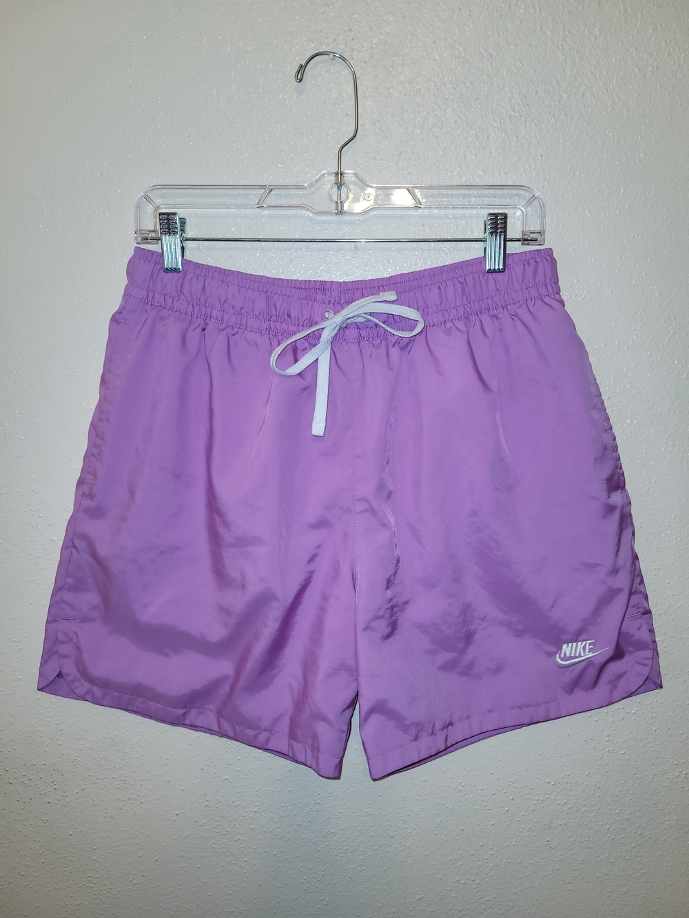 Nike Mens Lavender Drawstring Woven Athletic Shorts